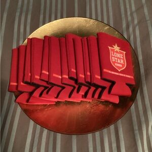 Set of 12 Lone Star Beer Can Koozies